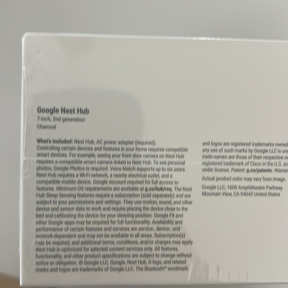 BNIB Google Nest Hub - Charcoal - Picture 2 of 2